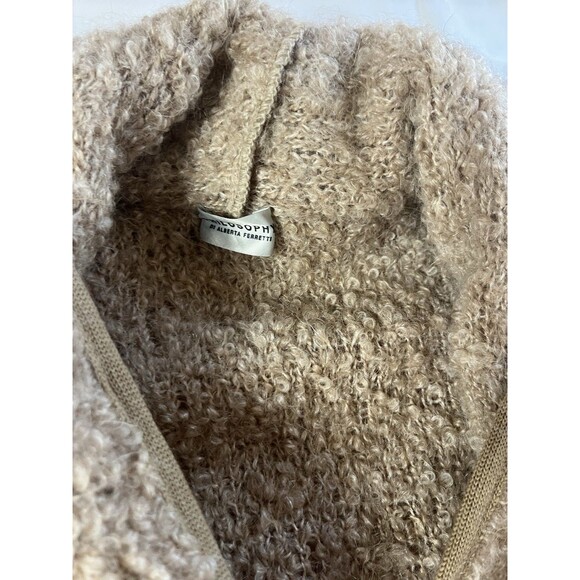 PHILOSOPHY DI ALBERTA FERRETTI Mohair Alpaca Toggle Cardigan Sweater Jacket Sz 6 - Picture 8 of 12